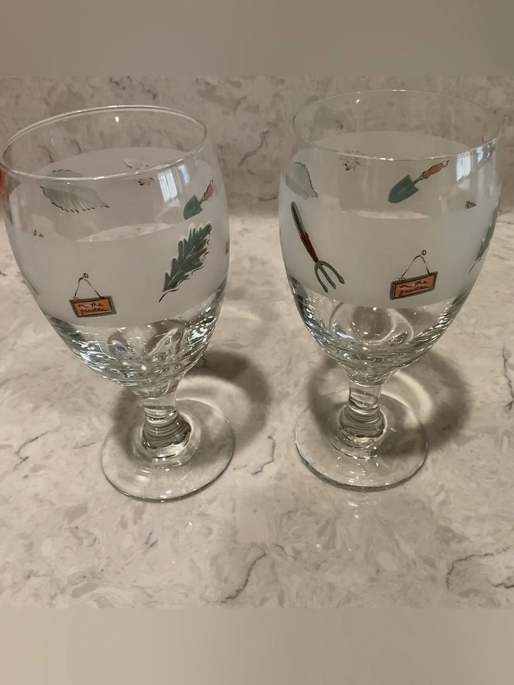 Pfaltzgraff Naturewood Goblets, Set of 2